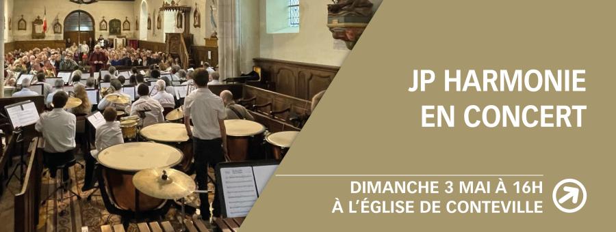 JP Harmonie en concert dimanche 3 mai 2026 à l'église de Conteville