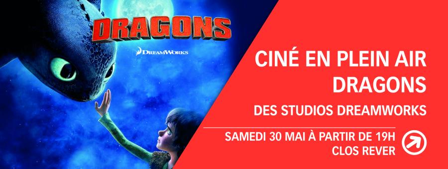 Projection de Dragons en Ciné plein Air au Clos Rever à Conteville (27)