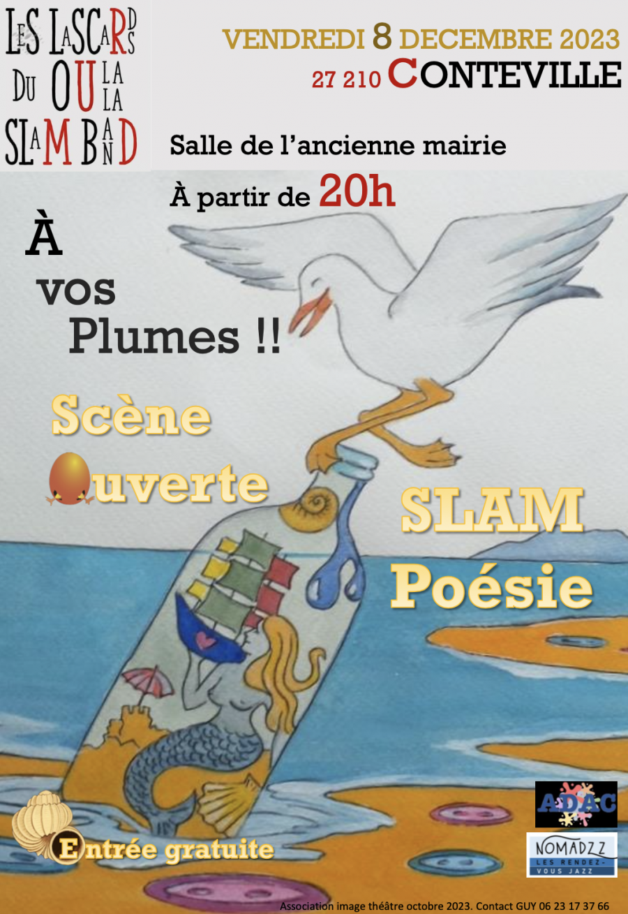 Scène ouverte Slam Poésie à Conteville