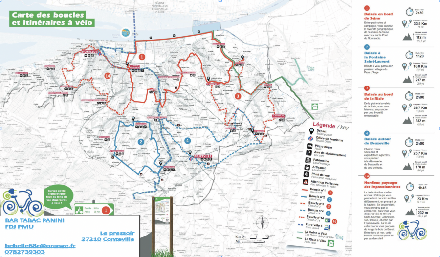 Locations de vélos avec assistance électrique au Bar Tabac Le Pressoir