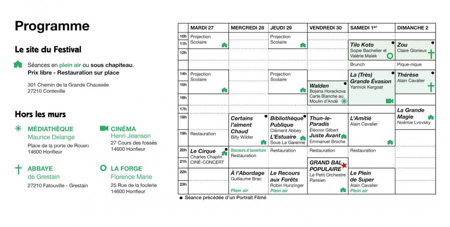 Programme Les Filmeurs 2023