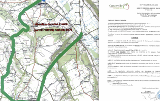Déviation de la route de pont-Audemer pour travaux - Conteville 27